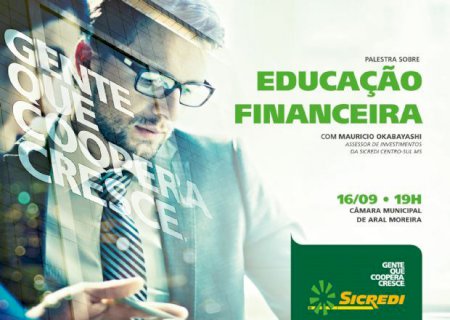 Sicredi realiza palestra sobre educação financeira em Aral Moreira