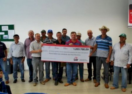 Cooperativa Lar inicia distribuição de sobras ao cooperados em Aral Moreira