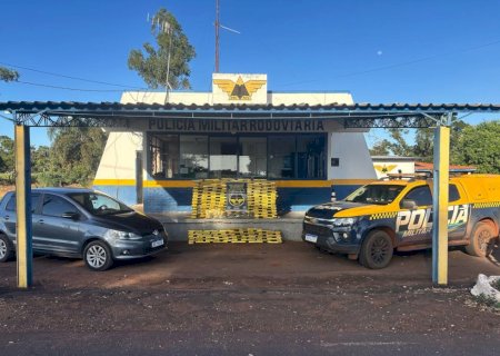 Polícia Militar Rodoviária apreende Fox transportando maconha e Skank em Amambai