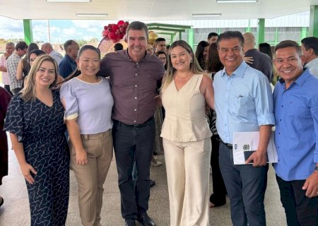 Vereadores de Aral Moreira acompanham agenda do governador Eduardo Riedel em Ponta Porã